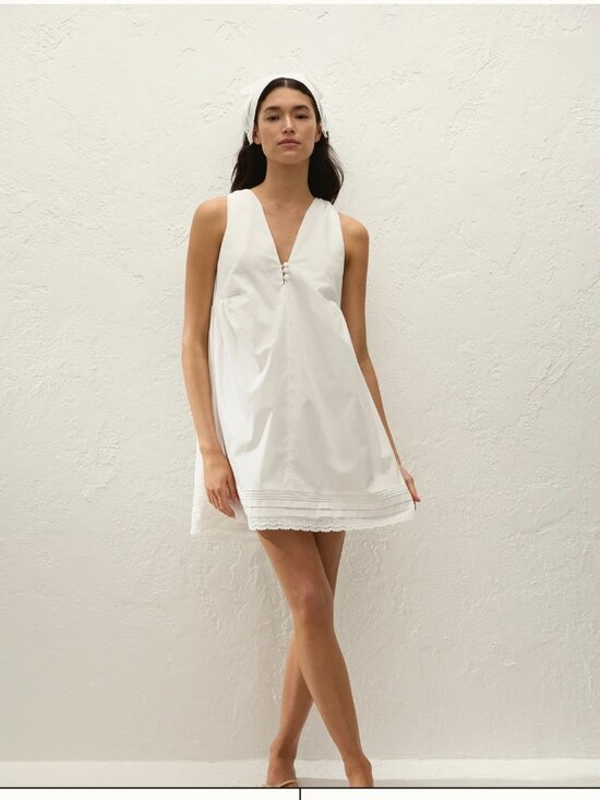 Faithfull the Brand Dresses & Skirts - Faithfull Dion Mini Dress Fiore Lace White